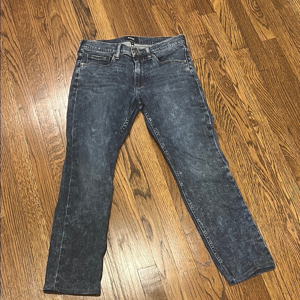 PAIGE Blue Straight Leg Men''s Jeans Classic Style